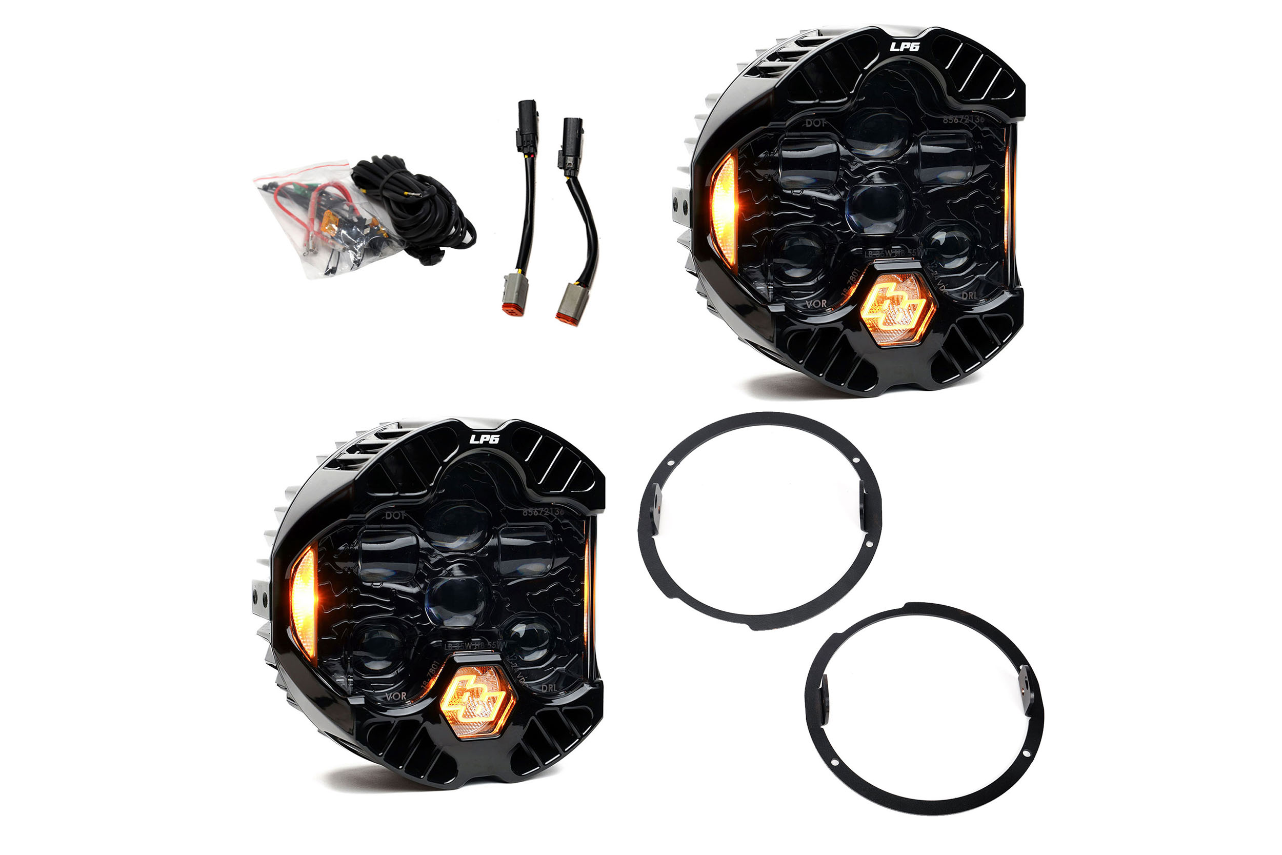 07-18 Jeep Wrangler JK DOT LP6 LED Headlight Kit